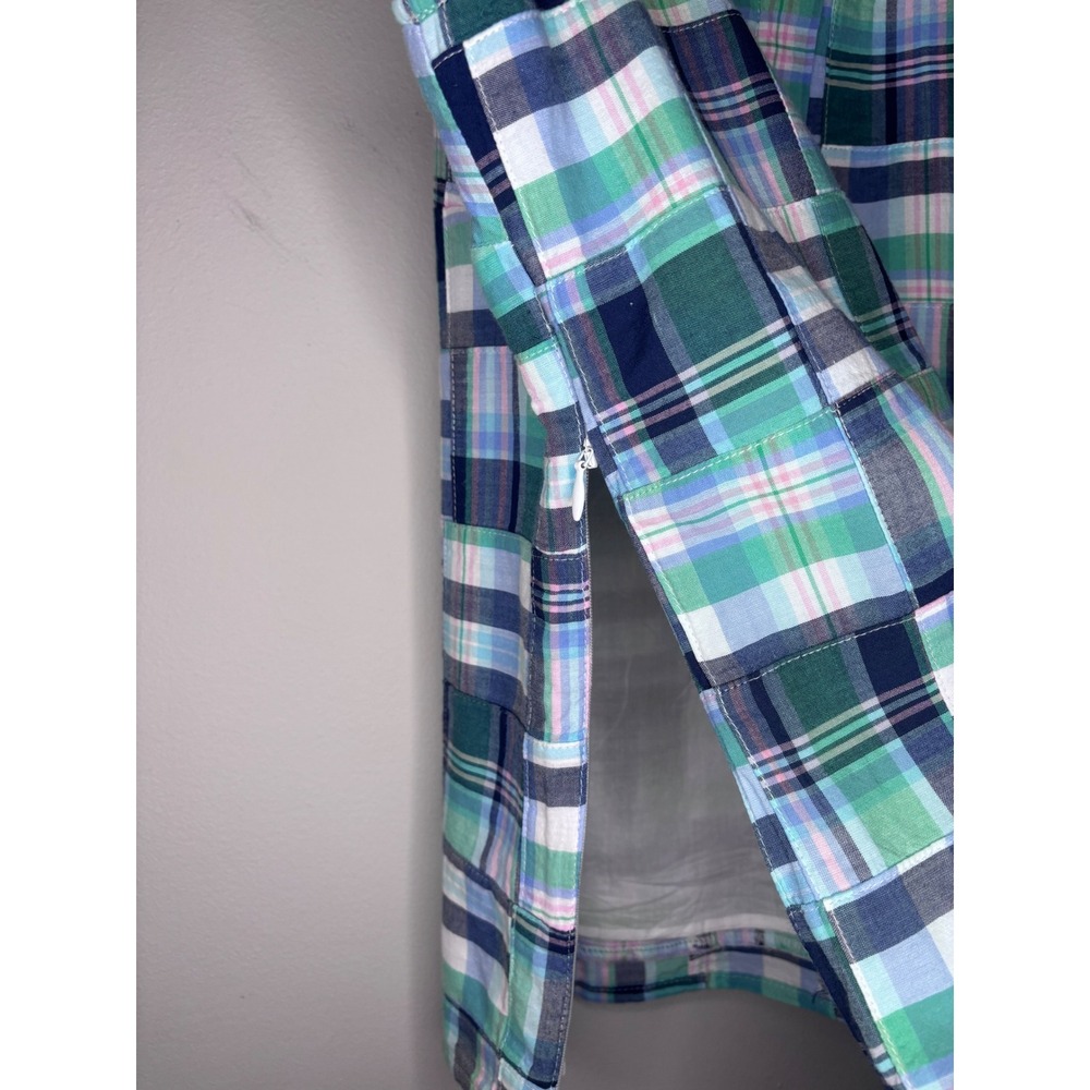Talbots Petite Patchwork Plaid Sleeveless Top Cotton Size P - Picture 4 of 5